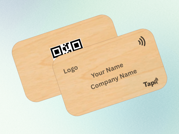 Wooden NFC Digital Business Card Custom